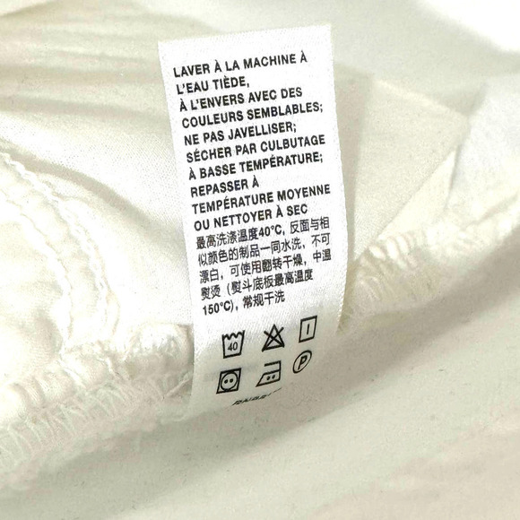 Lafayette 148 New York Denim Reeve Straight Jeans in Washed Plaster Size 27 NWOT - Picture 13 of 14